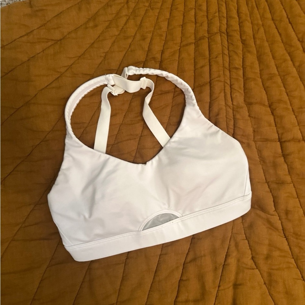 White Sports Bra